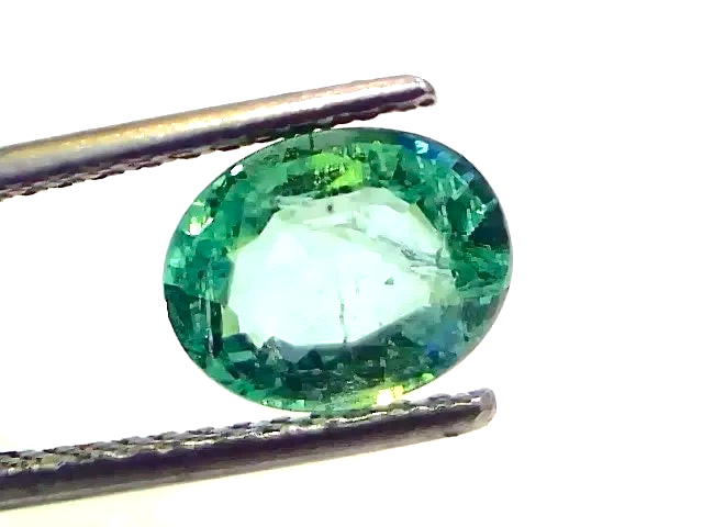 1.92 Ct GII Certified Untreated Natural Colombian Emerald Gemstone AAA - Venus Gems