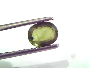 1.44 Carat Unheated Untreated Natural Srilankan Green Sapphire - Venus Gems