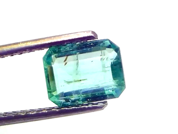 1.54 Ct Certified Untreated Natural Zambian Emerald Gemstone Panna - Venus Gems