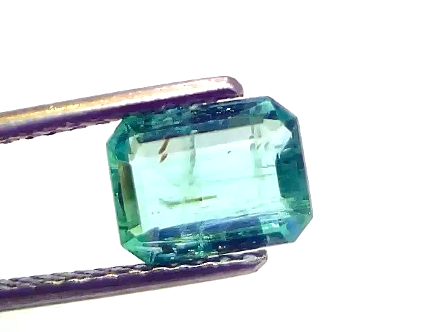 1.54 Ct Certified Untreated Natural Zambian Emerald Gemstone Panna - Venus Gems