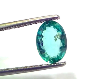 1.29 Ct GII Certified Untreated Natural Zambian Emerald Gemstone AAA - Venus Gems