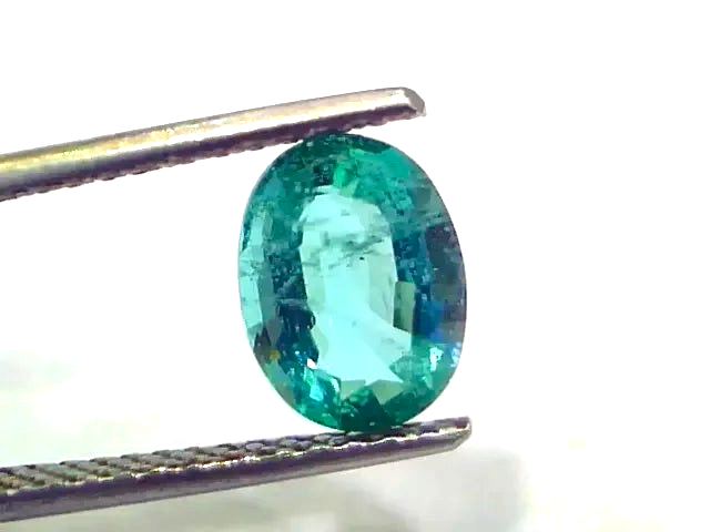 1.61 Ct GII Certified Untreated Natural Zambian Emerald Gemstone AAA - Venus Gems