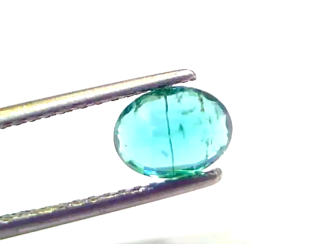1.30 Ct GII Certified Untreated Natural Zambian Emerald Gemstone AAAAA - Venus Gems