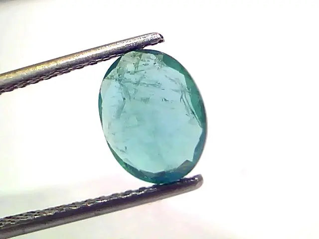 2.00 Ct GII Certified Untreated Natural Zambian Emerald Gemstone