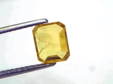 2.06 Ct Natural Yellow Sapphire Pukhraj Jupiter Gemstone (Heated)