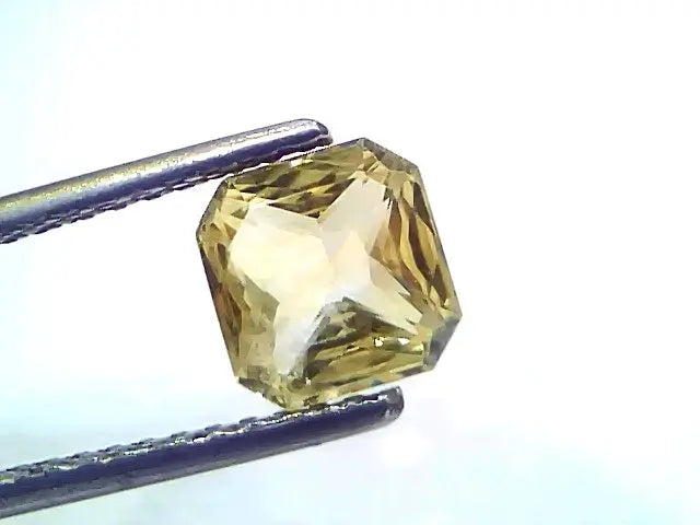 2.00 Ct Certified Unheated Untreated Natural Ceylon Yellow Sapphire Gems