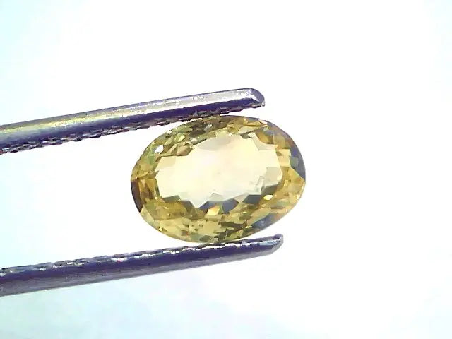 2.05 Ct Certified Unheated Untreated Natural Ceylon Yellow Sapphire
