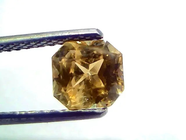 2.00 Ct GII Certified Unheated Untreated Natural Ceylon Yellow Sapphire AA