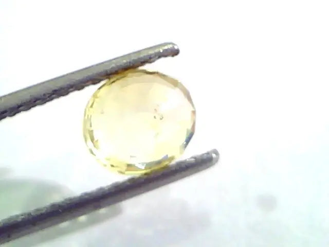 2.00 Ct Unheated Untreated Natural Ceylon Yellow Sapphire/Pukhraj