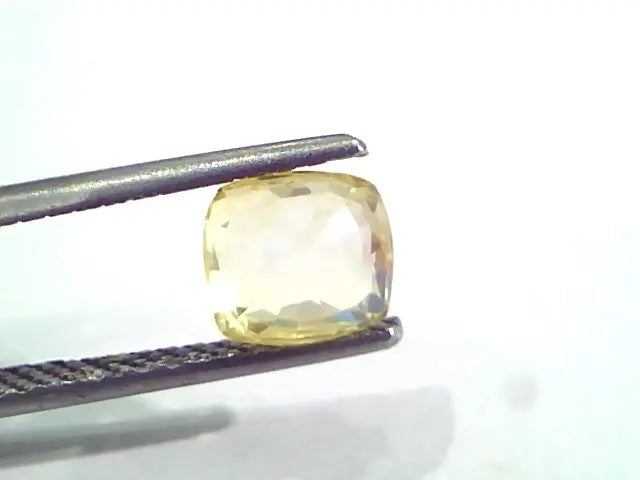 2.02 Ct Unheated Untreated Natural Ceylon Yellow Sapphire Pukhraj