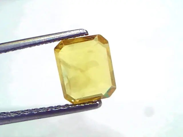 2.06 Ct Natural Yellow Sapphire Pukhraj Jupiter Gemstone (Heated)