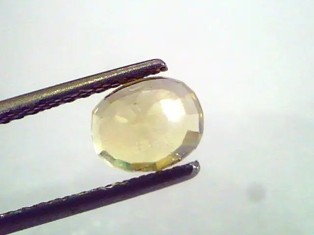 1.96 Ct 2.2 Ratti Unheated Untreated Natural Ceylon Yellow Sapphire