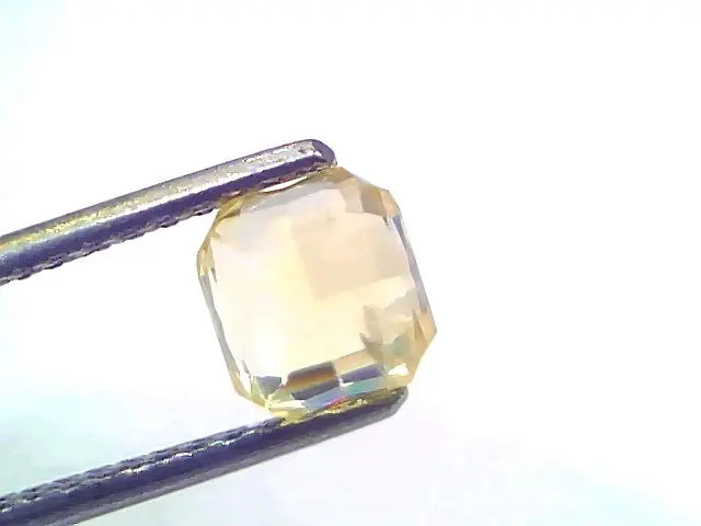 2.00 Ct Certified Unheated Untreated Natural Ceylon Yellow Sapphire Gems
