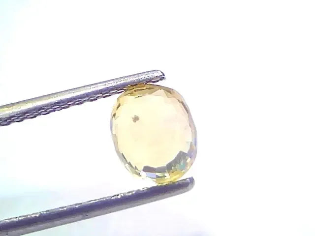 2.03 Ct Certified Unheated Untreated Natural Ceylon Yellow Sapphire - Venus Gems