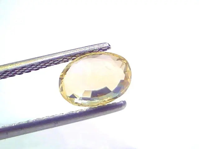 2.05 Ct Certified Unheated Untreated Natural Ceylon Yellow Sapphire