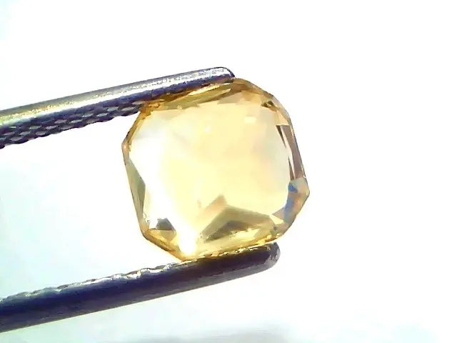 2.00 Ct GII Certified Unheated Untreated Natural Ceylon Yellow Sapphire AA