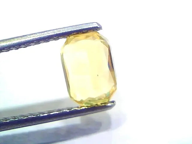 2.00 Ct GII Certified Unheated Untreated Natural Ceylon Yellow Sapphire AAA