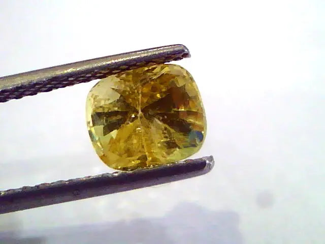 2.00 Ct Unheated Untreated Natural Ceylon Deep Yellow Sapphire