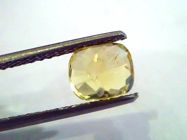 2.00 Ct Unheated Untreated Natural Ceylon Deep Yellow Sapphire
