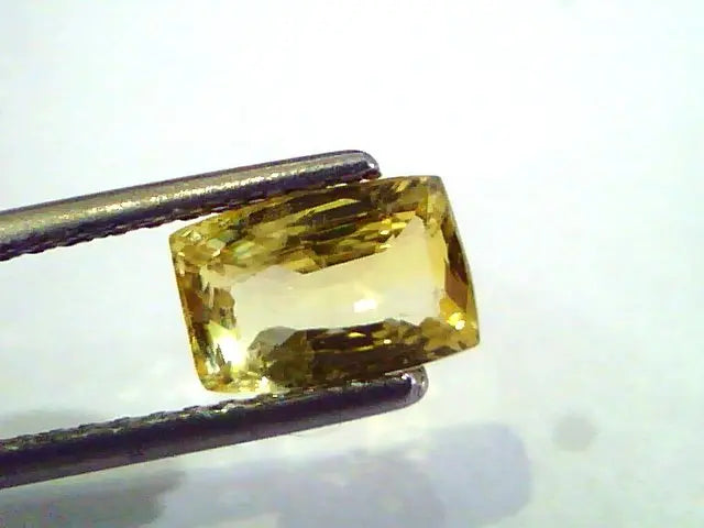 1.98 Ct Unheated Untreated Natural Ceylon Yellow Sapphire AAAAA