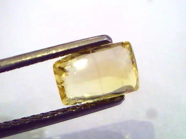 1.98 Ct Unheated Untreated Natural Ceylon Yellow Sapphire AAAAA