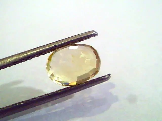 2.01 Ct Unheated Untreated Natural Ceylon Yellow Sapphire Pukhraj