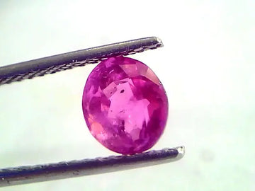 2.01 Ct Unheated Untreated Natural Old Burma Ruby Gemstone *Rare*