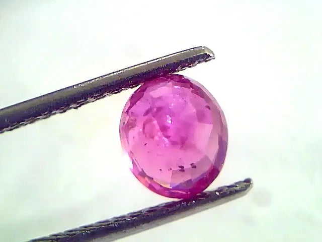 2.01 Ct Unheated Untreated Natural Old Burma Ruby Gemstone *Rare*