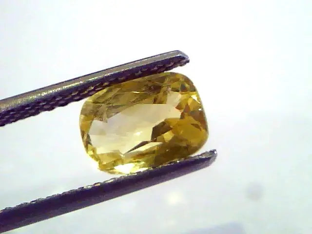 2.01 Ct 3.3 ratti Unheated Untreated Natural Ceylon Yellow Sapphire