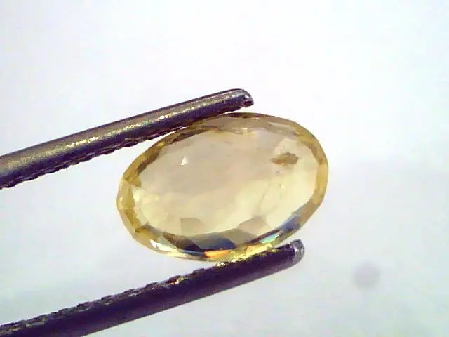 2.00 Ct 3.25 ratti Unheated Untreated Natural Ceylon Yellow Sapphire