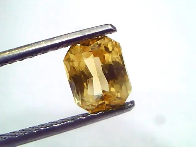 2.01 Ct Unheated Untreated Natural Ceylon Yellow Sapphire Pukhraj AAA
