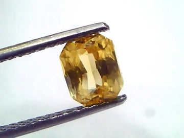 2.01 Ct Unheated Untreated Natural Ceylon Yellow Sapphire Pukhraj AAA
