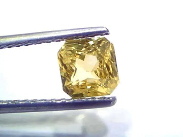 2.01 Ct GII Certified Unheated Untreated Natural Ceylon Yellow Sapphire AA