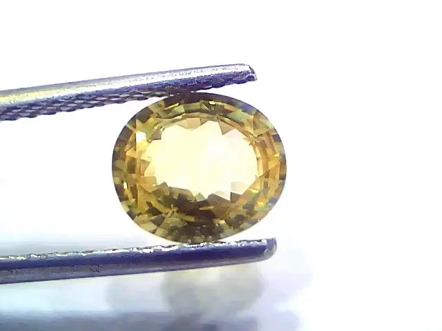 2.01 Ct Certified Unheated Untreated Natural Ceylon Yellow Sapphire