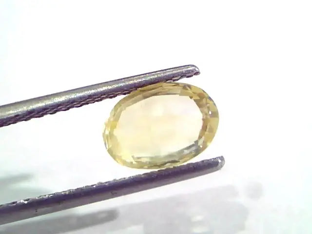 2.12 Ct Unheated Untreated Natural Ceylon Yellow Sapphire Pukhraj