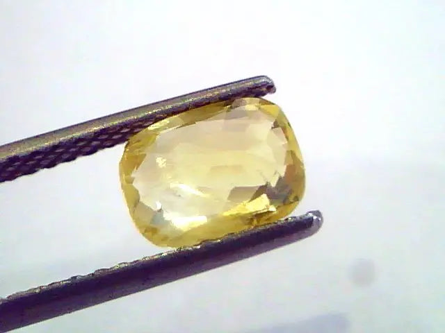 2.01 Ct 3.3 ratti Unheated Untreated Natural Ceylon Yellow Sapphire