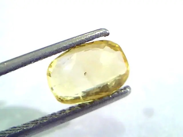 2.02 Ct Unheated Untreated Natural Ceylon Yellow Sapphire/Pukhraj
