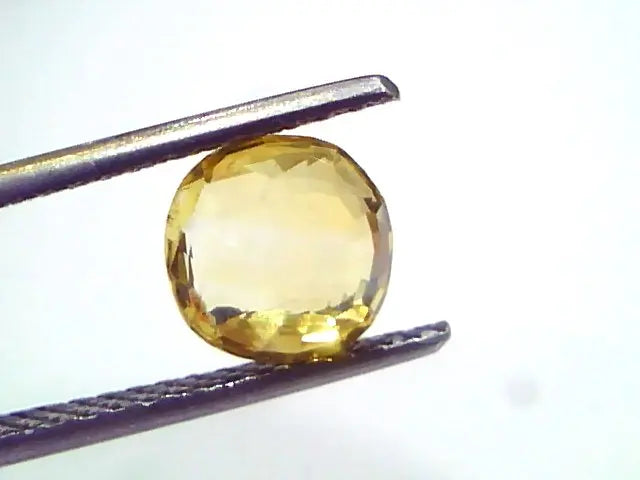 2.02 Ct Unheated Untreated Natural Ceylon Yellow Sapphire Gems