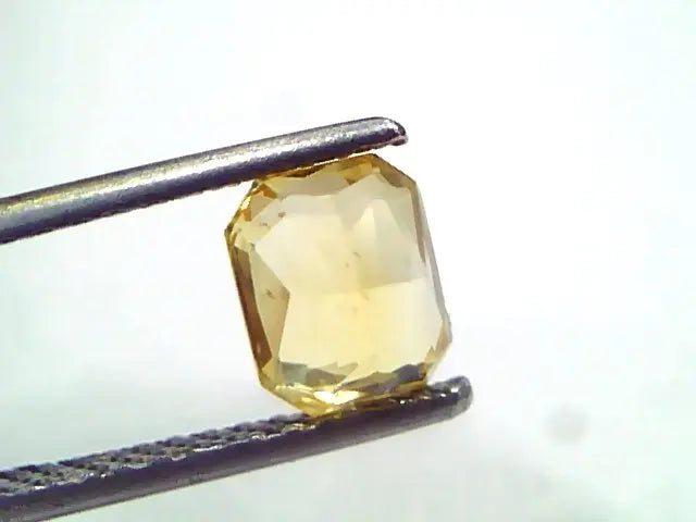 2.01 Ct Unheated Untreated Natural Ceylon Yellow Sapphire Pukhraj AAA