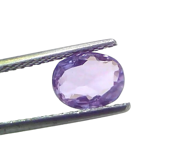 2.06 Ct Certified Unheated Natural Ceylon Purplish Sapphire Khuni Neelam
