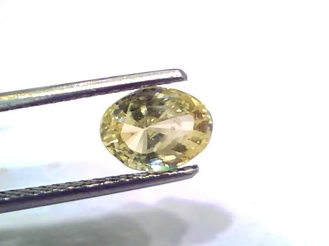 2.02 Ct Unheated Untreated Natural Ceylon Yellow Sapphire Gems
