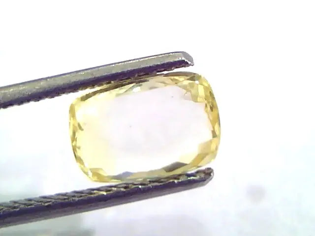 2.04 Ct Unheated Untreated Natural Ceylon Yellow Sapphire/Pukhraj