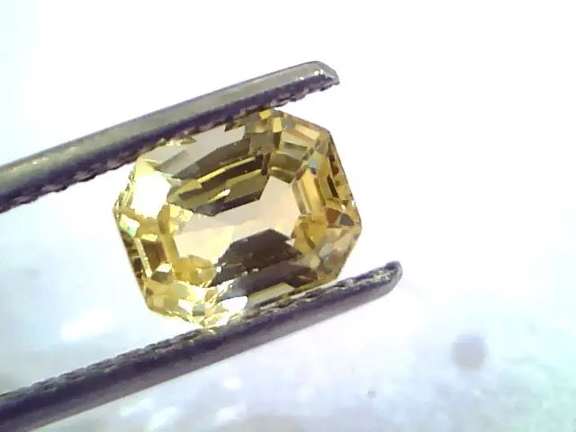 2.01 Ct Unheated Untreated Natural Ceylon Yellow Sapphire/Pukhraj