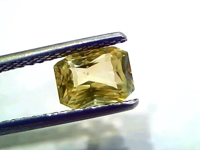 2.02 Ct GII Certified Unheated Untreated Natural Ceylon Yellow Sapphire AA