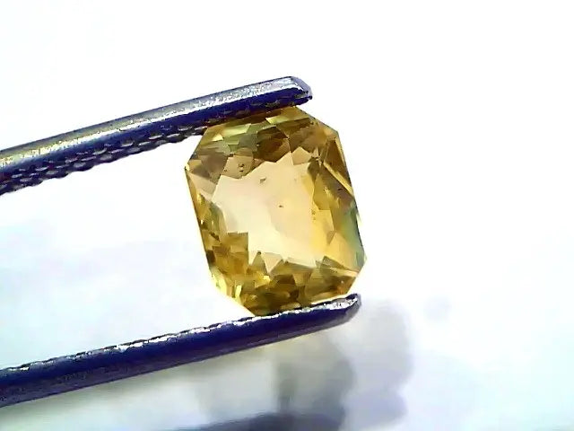 2.02 Ct GII Certified Unheated Untreated Natural Ceylon Yellow Sapphire