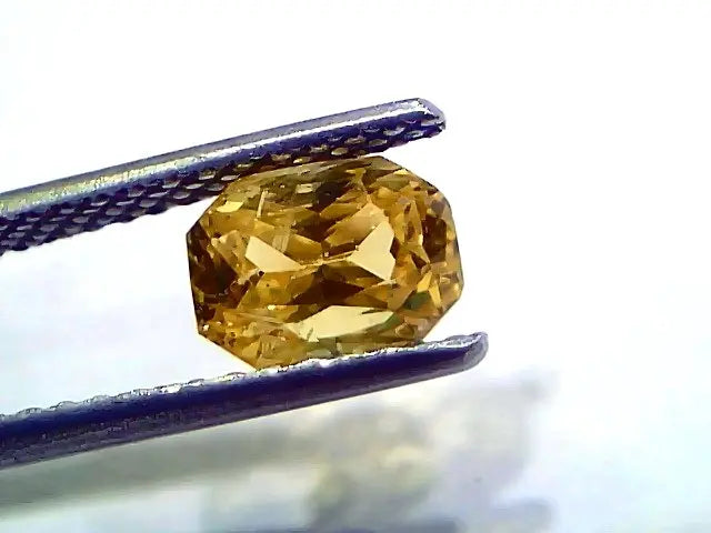 2.02 Ct GII Certified Unheated Untreated Natural Ceylon Yellow Sapphire AA