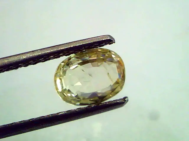 2.02 Unheated Untreated Natural Ceylon Yellow Sapphire Gemstone