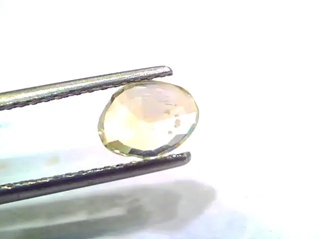 2.02 Ct Unheated Untreated Natural Ceylon Yellow Sapphire Gems