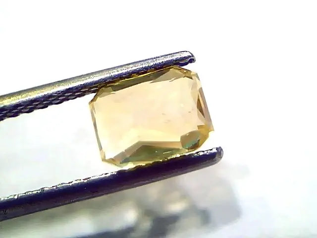 2.02 Ct GII Certified Unheated Untreated Natural Ceylon Yellow Sapphire AA