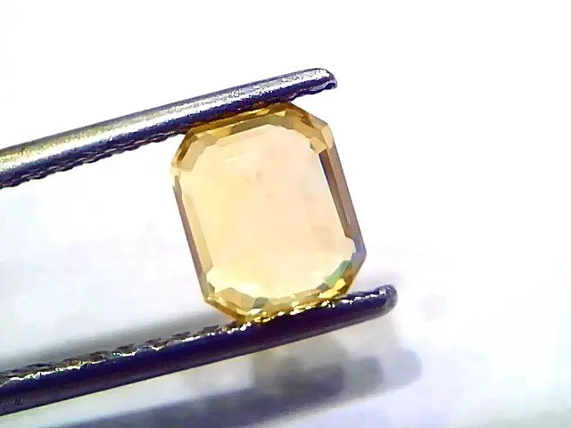 2.02 Ct GII Certified Unheated Untreated Natural Ceylon Yellow Sapphire AAAA